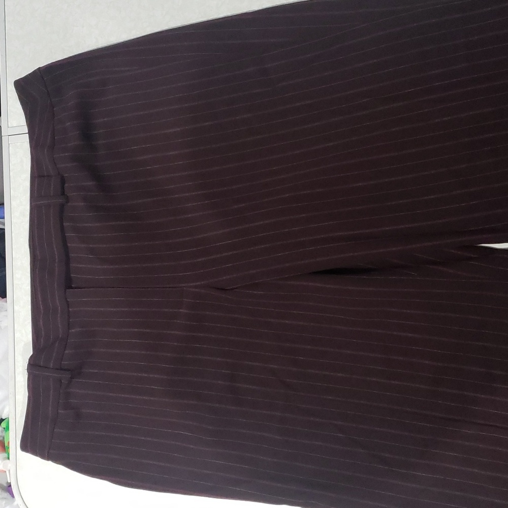 Brown and pink pinstripe pants Peck & Peck brand‎ Size 12